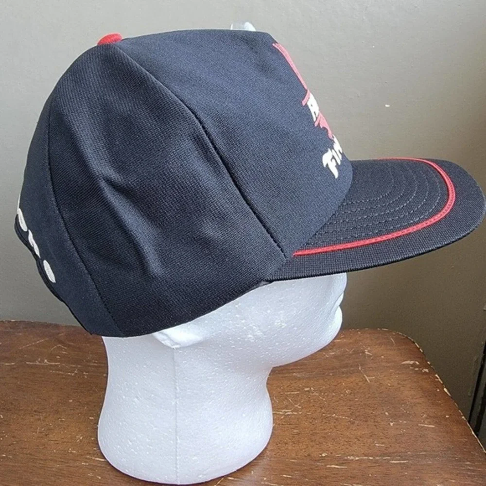 Vintage Rare Firehawk Firestone Trucker Hat Cap Black Red All Foam Made in USA‎
